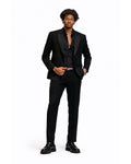 Royal Noir Embellished Tuxedo Set