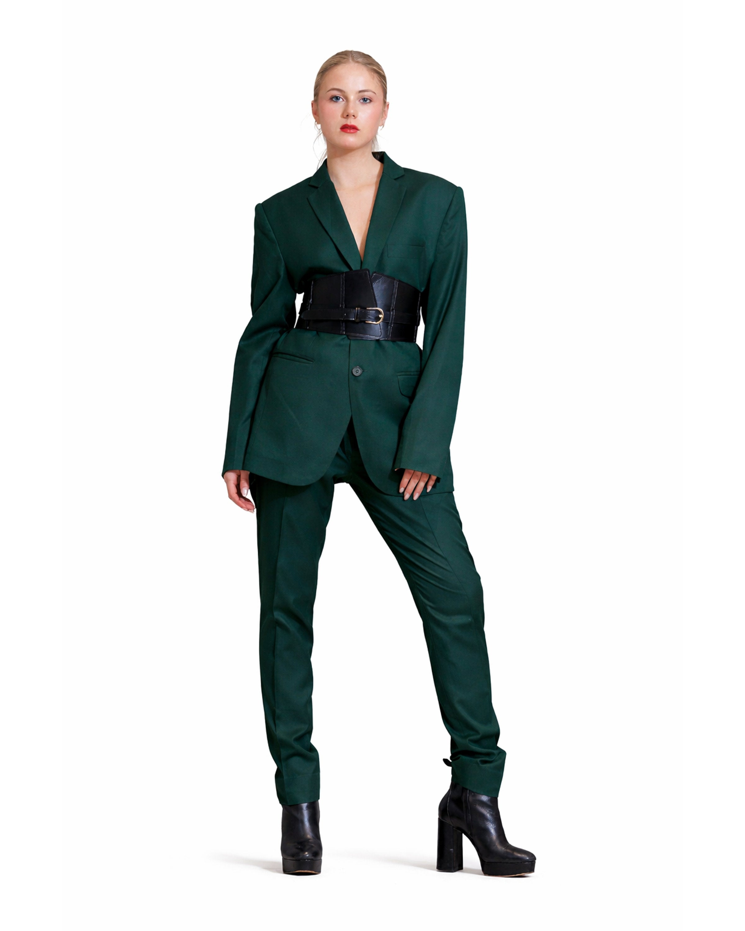 Khush Mizaj Emerald Noir Power Suit