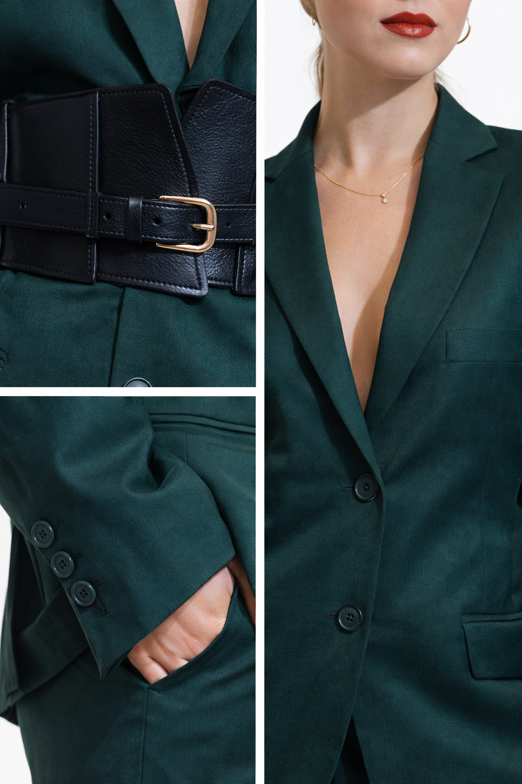 Khush Mizaj Emerald Noir Power Suit