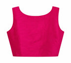 Fuchsia Indo-Western Palazzo Set with Long Cape | Designer Fusion Wear