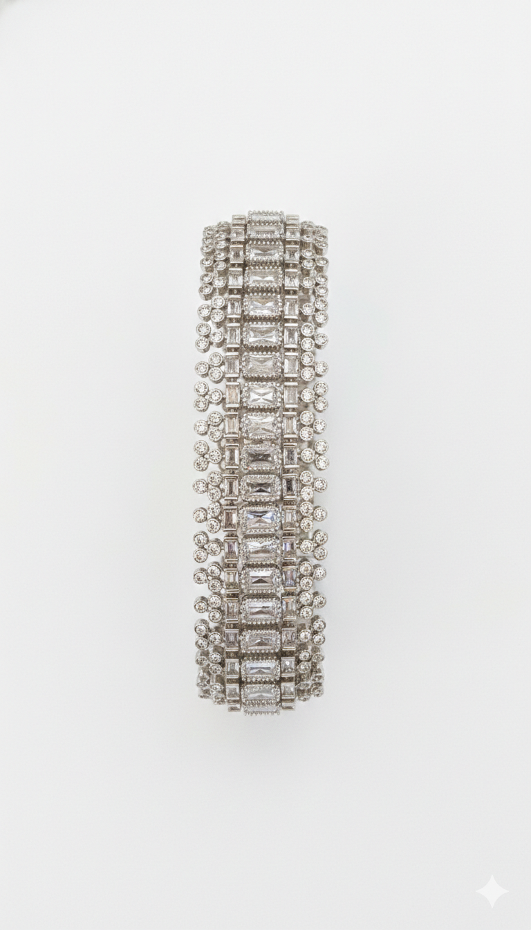 Crystal Cascade Statement Bracelet