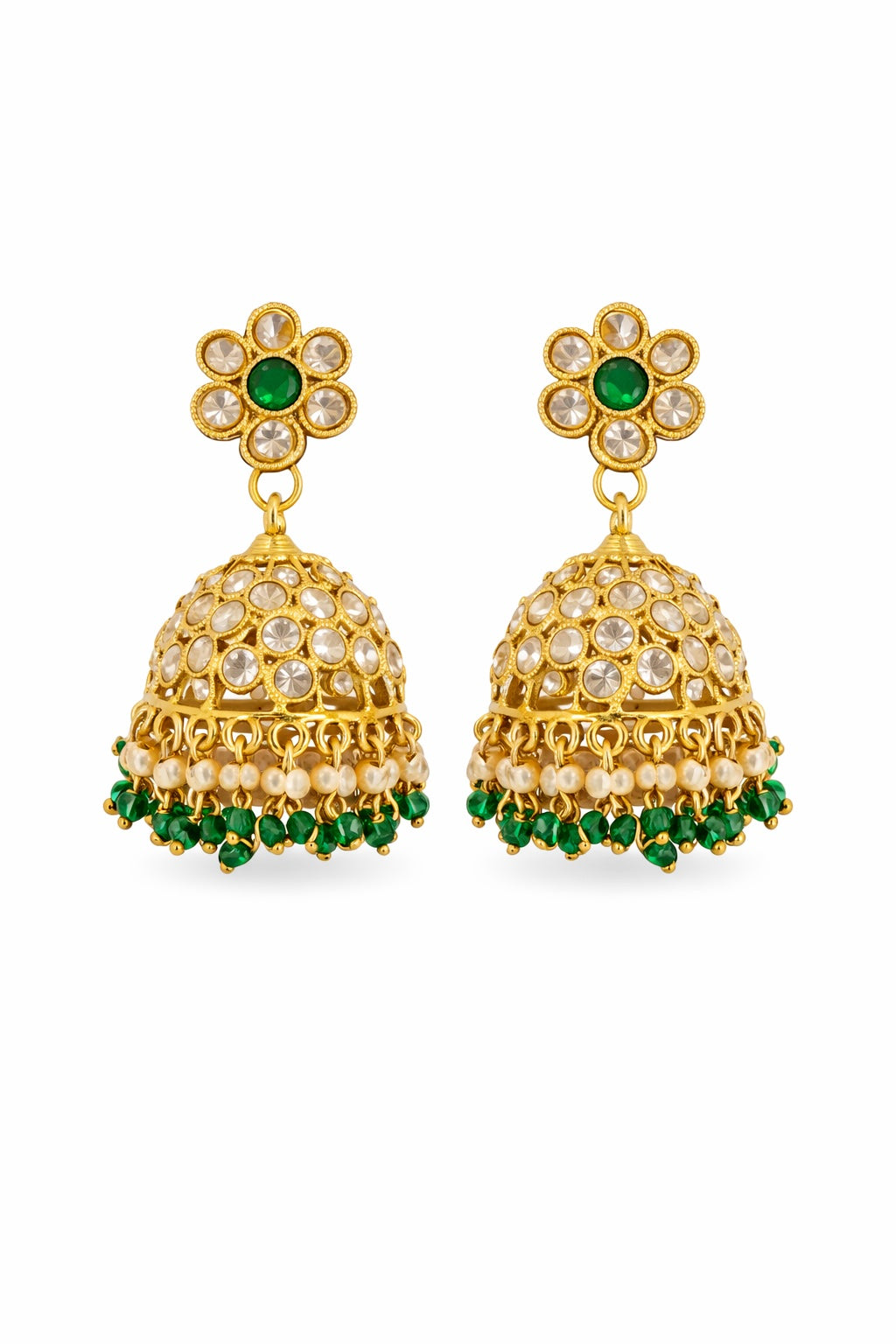 Zehra Kundan Jhumka Earrings