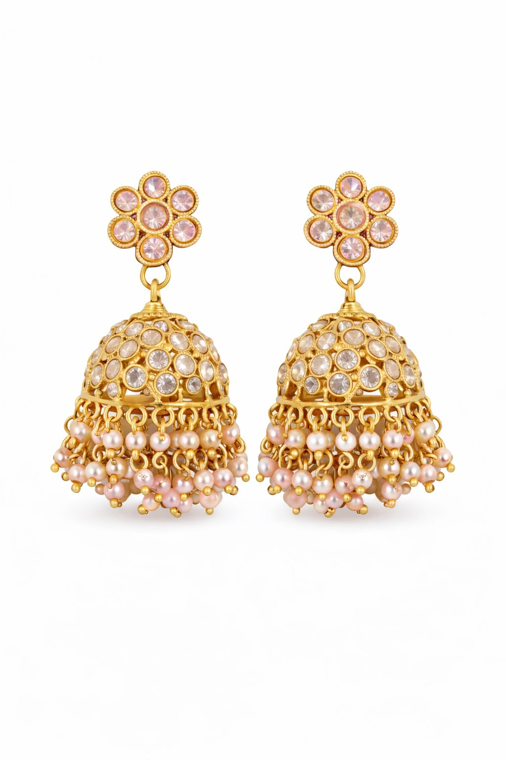 Zehra Kundan Jhumka Earrings