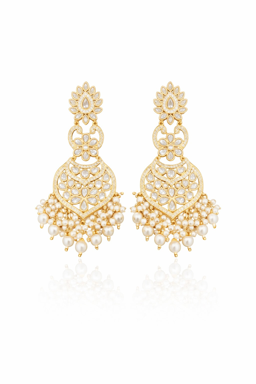 Heritage Pearl Chandbali Earrings