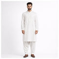 Classic White Embroidered Shalwar Kameez
