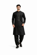 Midnight Noir Embroidered Kurta Shalwar