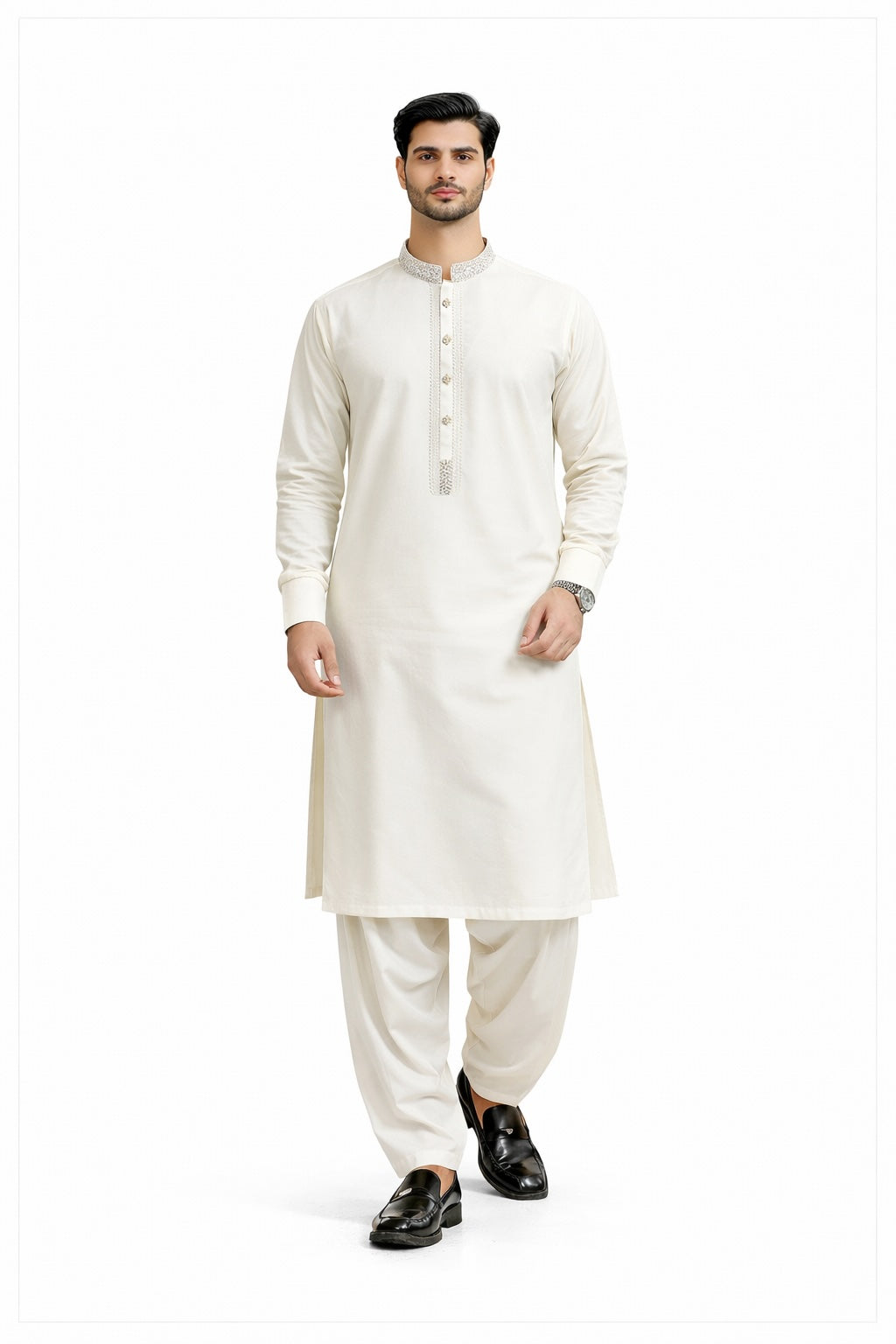 Noor Classic White Kurta Shalwar