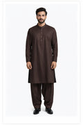 Dark Brown Classic Shalwar Kameez