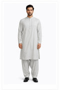 Smoke Grey Shalwar Kameez