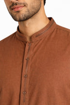 Classic Copper Brown Shalwar Kameez | Khush Mizaj Official