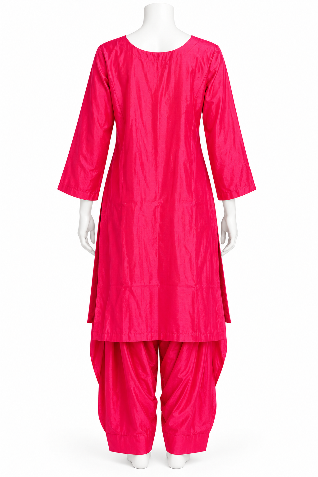 Hot Pink Embellished Punjabi Salwar Suit