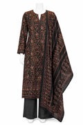 Black Floral Pakistani 3-Piece Suit with Printed Dupatta | Elegant Women’s Ethnic Wear