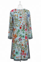 Blooming Meadow Floral Co-Ord Set – Women’s Printed Tunic & Wide-Leg Pant Set