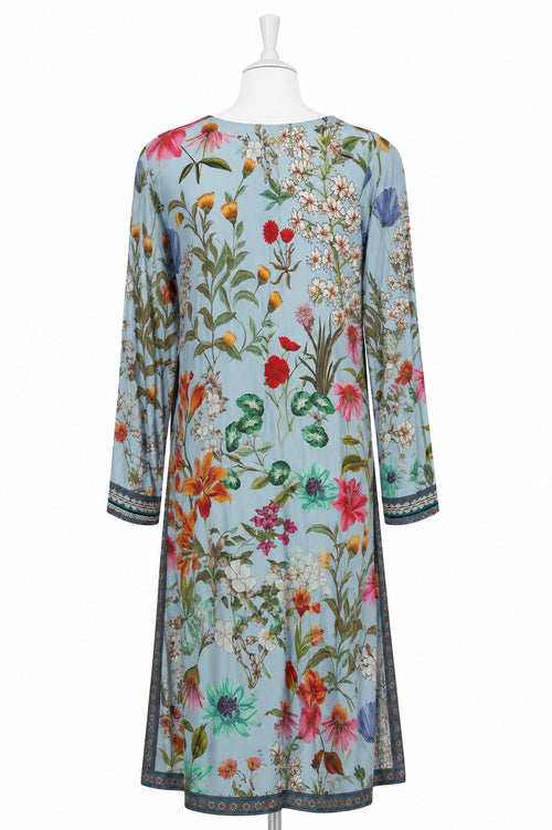 Blooming Meadow Floral Co-Ord Set – Women’s Printed Tunic & Wide-Leg Pant Set | Khush Mizaj Official