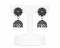 Oxidized Silver Jhumka Earrings | Traditional Indian Statement Drop Earrings