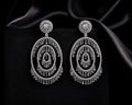 Luxury Crystal Chandelier Earrings | Silver Statement Bridal & Wedding Earrings