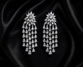 Celestial Crystal Cascade Earrings | Luxury Bridal Statement Drop Earrings