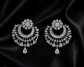 Celeste Crystal Halo Earrings | Luxury Bridal Statement Earrings