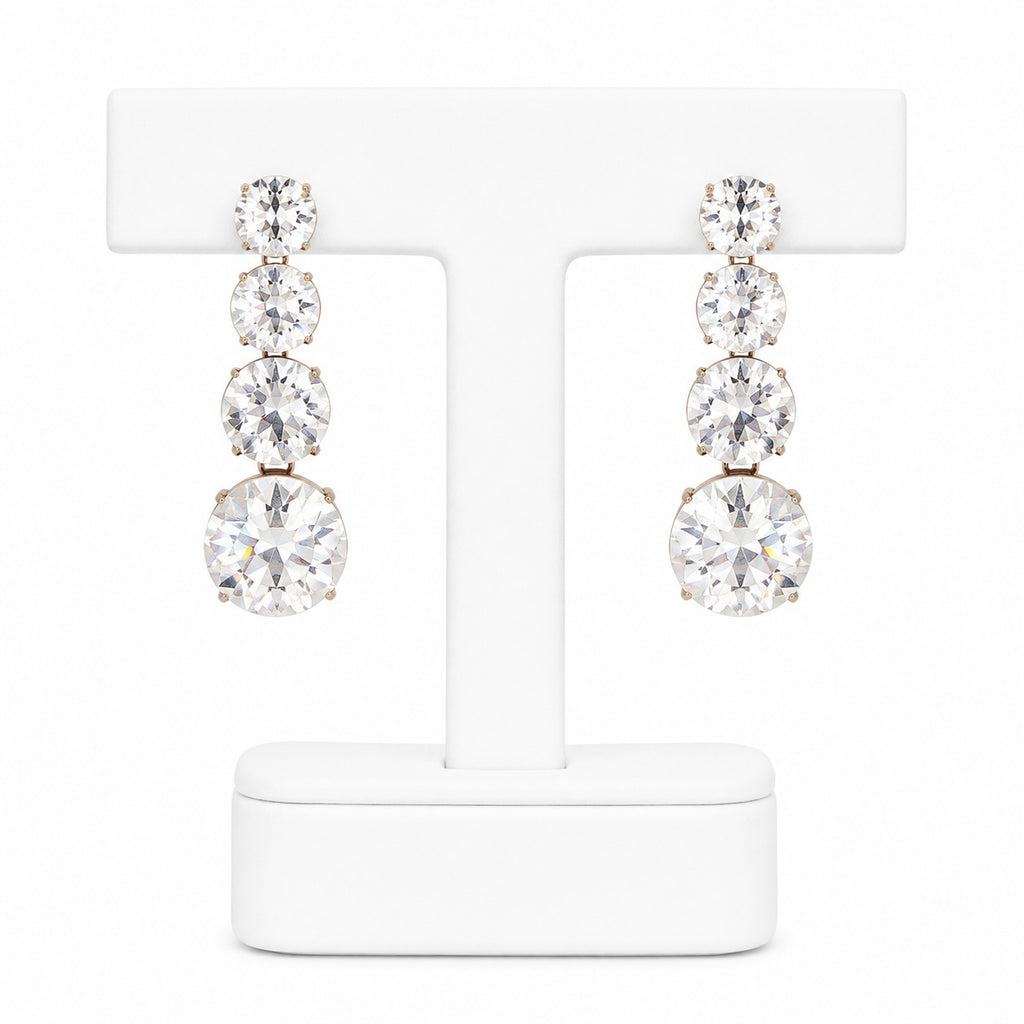 Crystal Drop Earrings for Women | Elegant Statement Party & Bridal Jewelry
