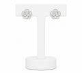 Silver Rose Stud Earrings | Elegant Floral Earrings for Women