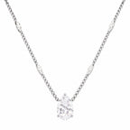 Diamond necklace on a white background