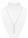 Necklace with a pendant on a white mannequin bust