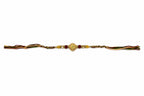 Premium Designer Rakhi with Gold Floral Centerpiece