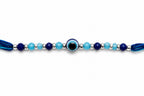 Blue Evil Eye Rakhi – Handmade Protective Beaded Rakhi
