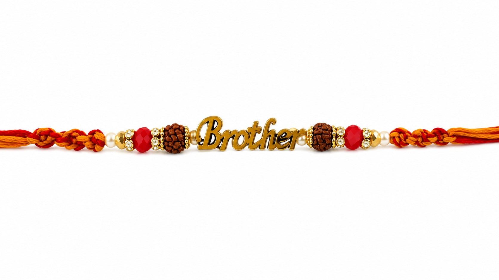 Brother Rudraksha Rakhi – Spiritual Raksha Bandhan Bracelet