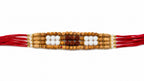 Rudraksha Designer Rakhi – Premium Spiritual Raksha Bandhan Bracelet