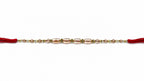 Minimalist Pearl & Gold Bead Rakhi – Elegant Handmade Raksha Bandhan Bracelet