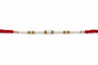 Elegant Pearl & Gold Rakhi – Handmade Minimalist Raksha Bandhan Bracelet