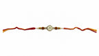 Om Rudraksha Rakhi – Spiritual Designer Rakhi for Brother