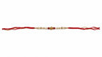 Pearl & Crystal Rakhi – Elegant Handmade Rakhi for Brother