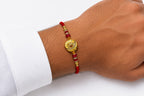 Royal Gold Designer Rakhi – Premium Crystal Rakhi for Brother
