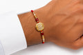 Royal Crystal Designer Rakhi – Gold & Pearl Rakhi for Brother