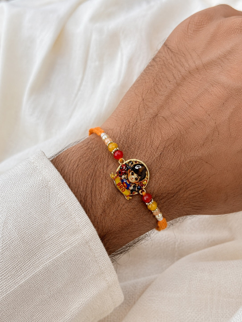 Cute Bro Cartoon Rakhi – Kids Designer Rakhi for Brother