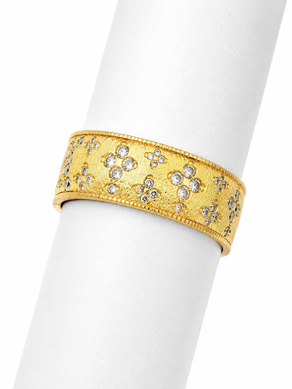Gold ring with diamond accents