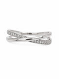 Infinity ring on a white background
