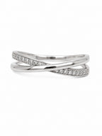 Infinity ring on a white background