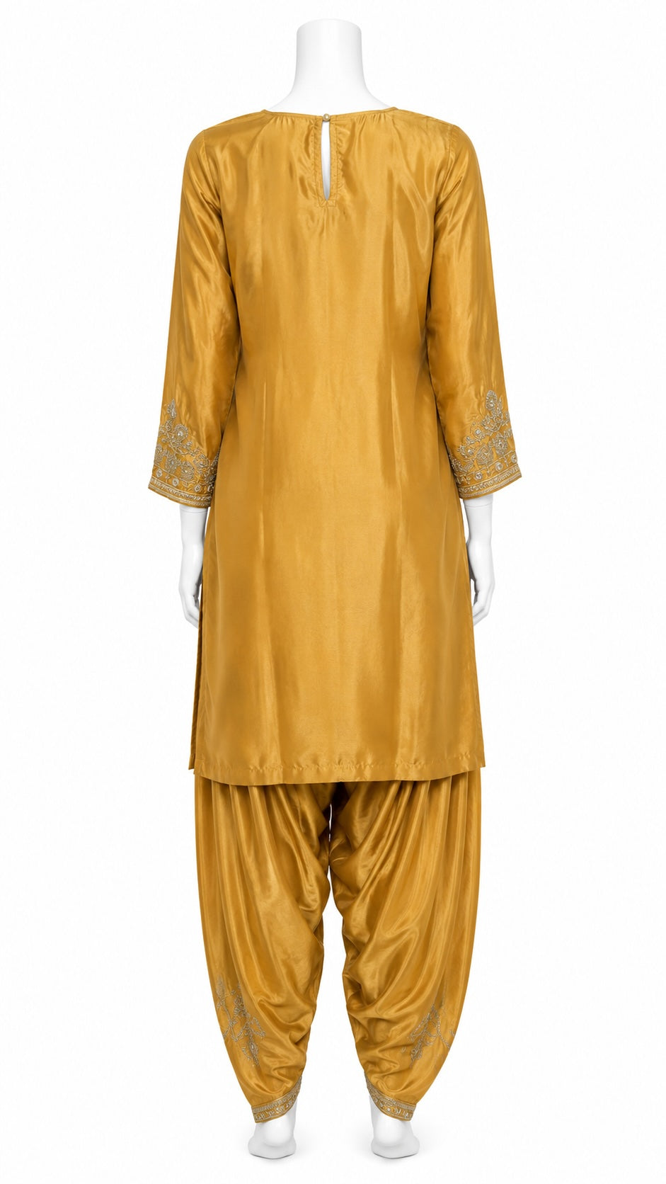 Mustard Gold Shalwar Suit for Women | Embroidered Pakistani Salwar Kameez