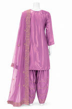 Lavender Shalwar Suit with Dupatta | Embroidered Pakistani Salwar Kameez