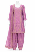 Lavender Shalwar Suit with Dupatta | Embroidered Pakistani Salwar Kameez