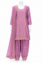 Lavender Shalwar Suit with Dupatta | Embroidered Pakistani Salwar Kameez